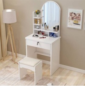 Resim SHOWROOM İSTANBUL Sed Mobilya Makyaj Masası Tuvalet Ve Puf 3 