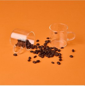Resim Delii Glassware 6'lı Kahve Fincanı - Şeffaf Çok Renkli 