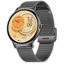 Resim Haino Teko Watch Ultra 5 Amoled Ekran Super Slim Tasarım WaterProof 3 Kordonlu Akıllı Saat Titanyum Siyah 