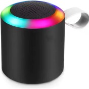 Resim Rose SH-313 Işıklı Taşınabilir Şarjlı Bluetooth Hoparlör - Siyah 