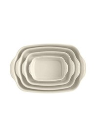 Resim Emile Henry Fırın Kabı Dikdörtgen 22 X 14 Cm Ekru/clay Krem 