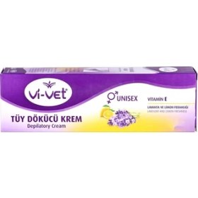 Resim Vi-Vet Vıivet 40 ml Tüy Dökücü Krem Unisex Kullanım İçin Lavanta ve Limon Ferahlığı Sağlayan Özel Formül 