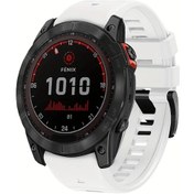 Resim Cloud011 Garmin Quickfit 26mm Beyaz Silikon Akıllı Saat Kayışı Fitness Bileklik 