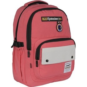 Resim Relaxion Pembe 2057 Su Geçirmez Astarlı Kumaş Sırt Çantası Açık Pembe 