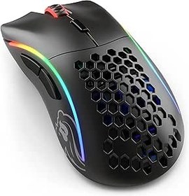 Resim Glorious Model D-(Eksi) Kablosuz Oyun Faresi - 67g Süper Hafif Petek Tasarım, RGB, Ergonomik, Gecikmesiz 2,4 GHz Kablosuz, 71 Saate Kadar Pil - Mat Siyah 