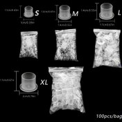 Resim Tabanlı Dövmeli Mürekkep Kapları, Sert Plastik Pigment Kapları, Dövme Malzemeleri, Poşet Başına 4 Farklı Boy Karışımı 