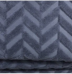 Resim Kaymaz Tabanlı Well Soft Koltuk & Çekyat Örtüsü 170 215 Cm Zigzag Desen Antrasit Antrasit 