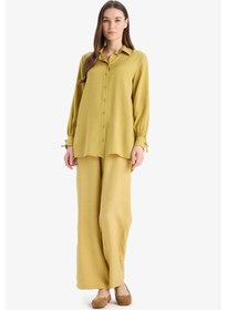 Resim DeFacto Wide Leg Basic Düz Geniş Paça Pantolon E7979AX25SMKH519 