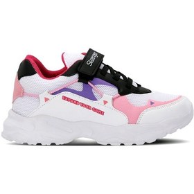 Resim Slazenger Kekoa In Çocuk Cırt Cırtlı Beyaz / Pembe Günlük Spor Ayakkabısı Beyaz / Pembe 