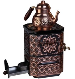 Resim Emsalsan Nostaljik Jelli Çay Semaveri 