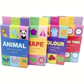 Resim 36 adet Gençler Öğrenme Flash Kartları - Hayvan, Sayı, Şekil ve Alfabe Flash Kartları Renkli Setlerde, Gençler için Eğitici Oyuncaklar, Doğum Günleri, Noel, Şükran Günü ve Paskalya için İdeal, Gençler için Flash Kartları 