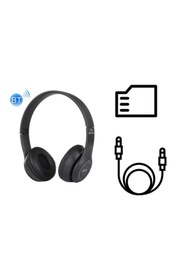 Resim GFUZ Bluetooth Kulaklık Kablosuz Kulak Üstü Kulaklık Bt 5.0 Şarj Ve Aux Kablo Müzik Spor Eba Tv Kulaklığı 