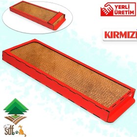 Resim Sdf Kereste Kedi Tırmalama Karton Mdf Kasalı 