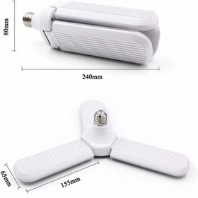 Resim Forest Aydınlatma 45 Watt Pervane Fan Ampul Beyaz Işık 4050 Lumen E-27 Duy Tipi Enerji Tasarruflu 