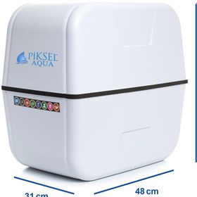 Resim Piksel Aqua 14 Aşamalı Multimineralli Pompasız Çelik Tanklı Su Arıtma Cihaz 