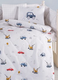 Resim Kanz Ranforce Bebek Uyku Seti - Digger Cars 