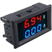 Resim Temiz Pazar Dijital Volt Akım Ölçer Dc 0-100v 10a Ampermetre Voltmetre 