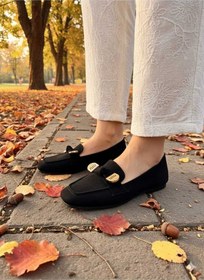 Resim Aska Shoes Shoes Günlük Tokalı Babet 2025aska002 Siyah 