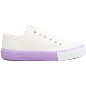 Resim Benetton Bn 30176 Kadın Sneaker Ayakkabı Beyaz Lila 36 40 001 Benetton