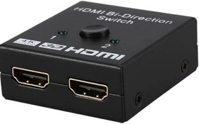 Resim Lunatic 9444 2 Port Çift Yönlü Hdmi Switch Splitter Ekran Monitör Altın Kaplama Çoklayıcı Çoğaltıcı (Aynı anda iki ekrana görüntü vermez. Üzerindeki düğmeyle ekranlar arası geçiş yapılır) 