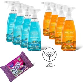 Resim Viking Premium 4 Adet Banyo + 4 Adet Mutfak + Magic Sünger 