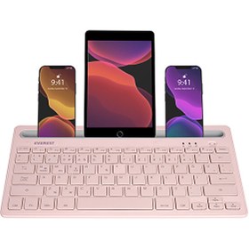 Resim Everest KB-BT82 Bluetooth Ultra Ince Siyah Q Kablosuz Klavye 