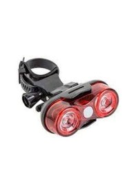 Resim Bisiklet Güçlü Arka Stop Optik Camlı 3 Fonks. Su Geçirmez Siyah 