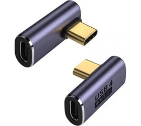 Resim NY Home Genel L Type-C Çevirici Usb4 40 Gbps 90 Derece Dik Type-C Çevirici 1 Adet 