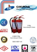 Resim CTG 2 Adet Yangın Söndürme Tüpü/6 Kg Kuru Kimyevi Toz/askı Aparatı/fosfor Levha/ev,ofis,otel,hastane 