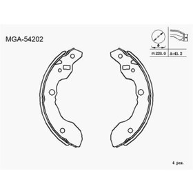Resim Mga 54202 Kampana Balata Suzuki Carry Sk410 92-99-dfm Van 08-12 350250001 
