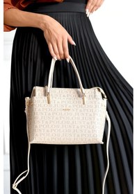Resim Just Polo Kadın Monogram Baskılı Yeni Sezon El Ve Omuz Çantası 232031mh Taş 