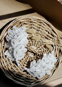 Resim CAPPELLO DESİGN Çift Melek Kanatlı Gelin Tacı 