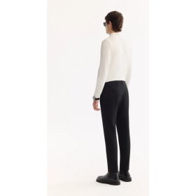 Resim AVVA Erkek Siyah Yani Lastikli Bi-Stretch Hafif Slim Fit Pantolon A52Y3218 