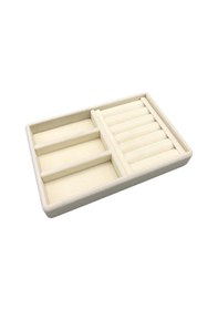 Resim Yerli Üretim Süet Kumaş Krem Renk 22 Cm / 14 Cm Çekmece İçi 