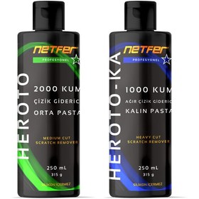 Resim Netfer 2'li Orta Kalın Pasta Set - 2x250 Ml 