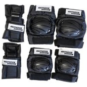 Resim Forte Gt NBYC 971 Speq Genç Yetişkin Bisiklet Dizlik Dirseklik Koruma Seti M Beden Siyah 