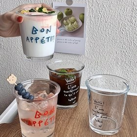 Resim Ev Kullanımı İçin 4/8 Adet Cam Kahve Bardağı Seti, Yüksek Çekirdekli İngilizce Harfli Latte Süt Bardakları İçin İçecekler ve Şaraplar 