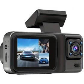 Resim Konesam 1080p Üçlü Kameralı Dvr Araç Kamerası: 2 İnç Ips Ekran, 170 Geniş Açı, Gece Görüşü, Çarpma Kilidi, Döngü Kaydı 