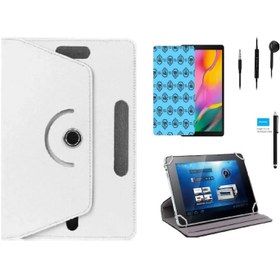 Resim Samsung Galaxy Tab A Sm-t297 8\ Uyumlu Tablet Kılıfı 4 Lü Set Kılıf+ekran Koruma+kalem+kulaklık 