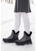 Resim Kiko Kids Pamela Fermuarlı Kız Çocuk Kar Botu Füme Füme 