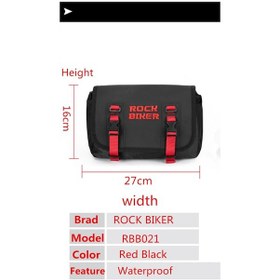 Resim Motosiklet Bel Çantası Su Geçirmez Enduro Ve Doğa Sporları İçin - Kırmızı 