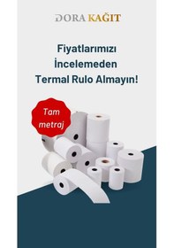 Resim 56x25 Termal Pos Rulosu 1 Paket-10'lu 
