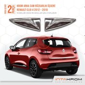 Resim intakrom Renault Clio 4 Krom Cam Rüzgarlık Üçgeni 2 Parça - 2012-2018 