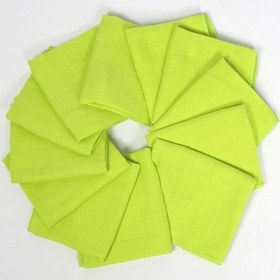 Resim 12'li Müslin Ağız Mendili , Omuz Bezi , Ter Bezi Çift Kat Dikimli 35x20 Cm - Ztagızmendili 001 