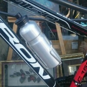 Resim Hsgl Bisiklet Matara Kafesi Alüminyum Taıwan Beyaz 