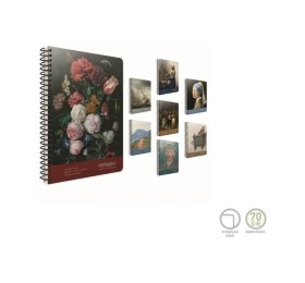 Resim Art Master Spiralli Karton Kapak Defter A6 80 Yaprak Çizgisiz 6 Lı Paket 6091 