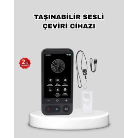 Resim Northcity Taşınabilir Akıllı Sesli Çeviri Cihazı - 139 Dil Desteği, Dokunmatik Ekran ve 17 Çevrimdışı Dil 