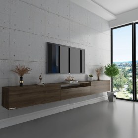 Resim Myniture Duvara Monte Tv Sehpası Ceviz S6109-2 