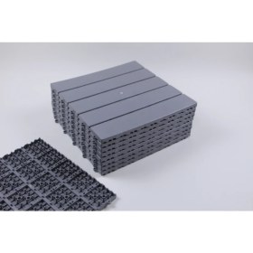 Resim Gerçek Trend Parke Desenli Sert Plastik Yer Karosu Zemin Döşemesi Yer Izgarası 30X30 1 M2 (11 Adet) 