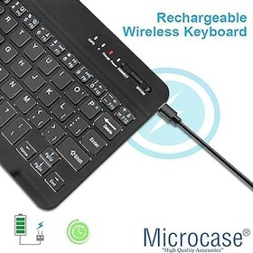 Resim Microcase Tablet ve Telefonlar için Bluetooth Klavye ve Mouse Set - Mor AL3476 